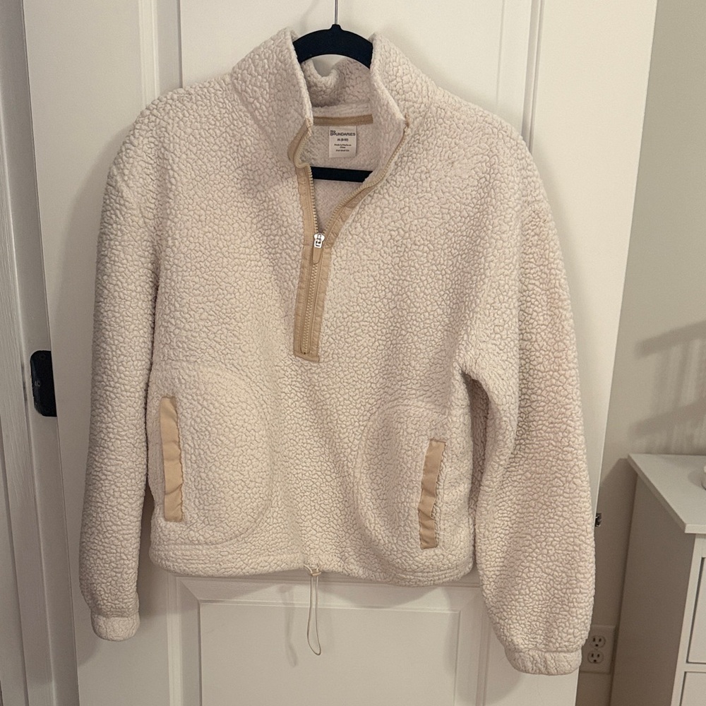 No Boundaries Cream Fleece Pullover